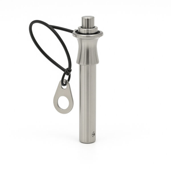 Push button quick release pin