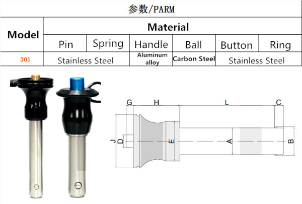 T Handle Quick Release Pin - Image 3