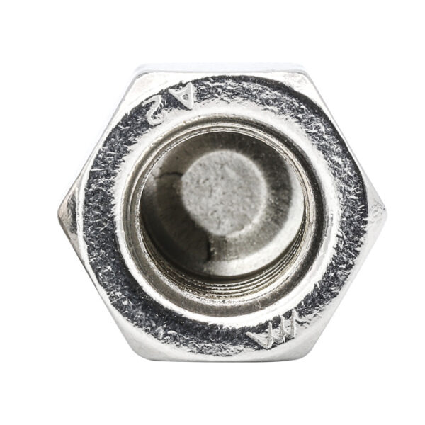 hex drive chrome acorn nut for bolts