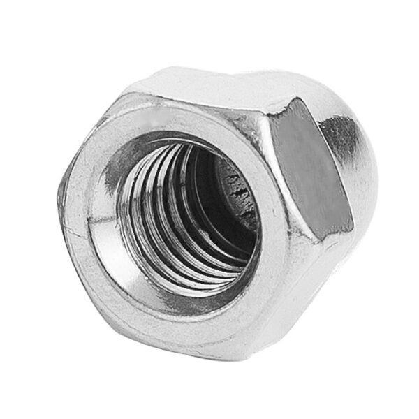 chrome acorn cap nut for automotive use
