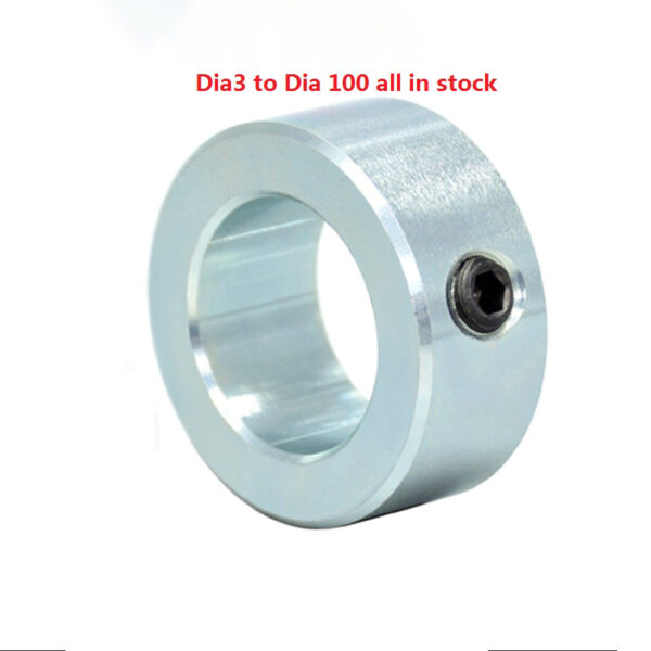 zinc plated shaft collar with set screw